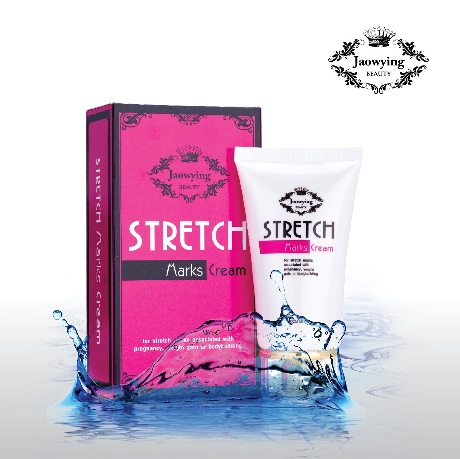 Stretch Mark Remover Cream - Safe Stretch Marks Removal Cream with Snail Secretion Filtrate, Tightens Loose Skin & Heals Stretch Marks Caused by Pregnancy, Weight Gain, Bodybuilding - NET 2.82 Oz. (80 G.)