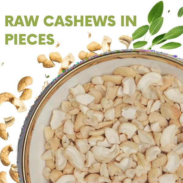SANO RAW CASHEW PIECES 2LBS (32OZ) ORGANIC CASHEWS NUTS, FRESH UNSALTED CASHEW IN RESEALABLE PACK, NO SALT CASHEWS NUTS, NATURAL RAW CASHEW UNSALTED FOR SNACKING & COOKING & VEGAN RECIPES