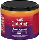 Folgers French Roast Ground Coffee, Medium-Dark Roast, 22.6 Oz. Canister