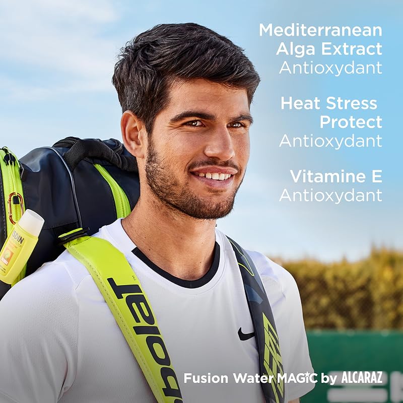 Fusion Water MAGIC by Alcaraz SPF 50 (50 ml) | Crème Solaire Visage Résistante à la Transpiration | Idéale pour les Sportifs | Texture Ultra-Légère à Effet Rafraîchissant