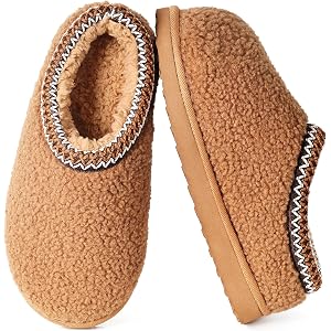 Gdazzio Kids Slippers Girls Boys Fuzzy Memory Foam House Slippers Slip-on | Warm, Faux Fur, Home Shoes, Soft, Bedroom Indoor