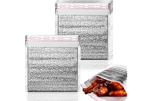 LAINRREW 15 Pcs Reusable Insulation Bags, Thermal Box Liners Metalized Box Liners Self Seal Insulated Box Liners Envelopes Cushion Food Mailers Insulated Shipping Bags (10 x 10"/ 25 x 25cm)