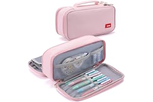 SCIONE Pencil Case for Girls, Large Pencil Pouch School Supplies for Kids with Dry-erase Board, Big Capacity Zipper Cute Pen Box Bag Organizer, Back to School Gifts for Student Teens College Office