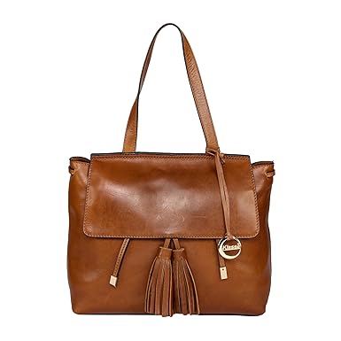 Klasse Womens Formal Designer Genuine Leather Tote Shoulder Bag