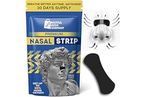 RESTFUL HUSH COMPANY Nasal Strips (30 Ct) - Boost Oxygen intake - Extra Strength Nasal Strips - Improve sleep Quality- Nasal Congestion Relief Strips -Non-Invasive Anti Snoring Strips for Men & Women- hypoallergenic