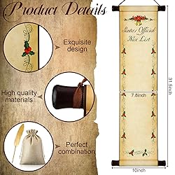 Watersay Christmas Santa's Nice List Scroll Paper