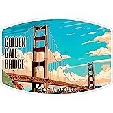 San Francisco Golden Gate Bridge California Sticker 4 Inch Architectural - Waterproof Vinyl Decal for Laptop Water Bottle Car Tumbler - Durable Aesthetic Long-Lasting Stickers for Adults ID44990