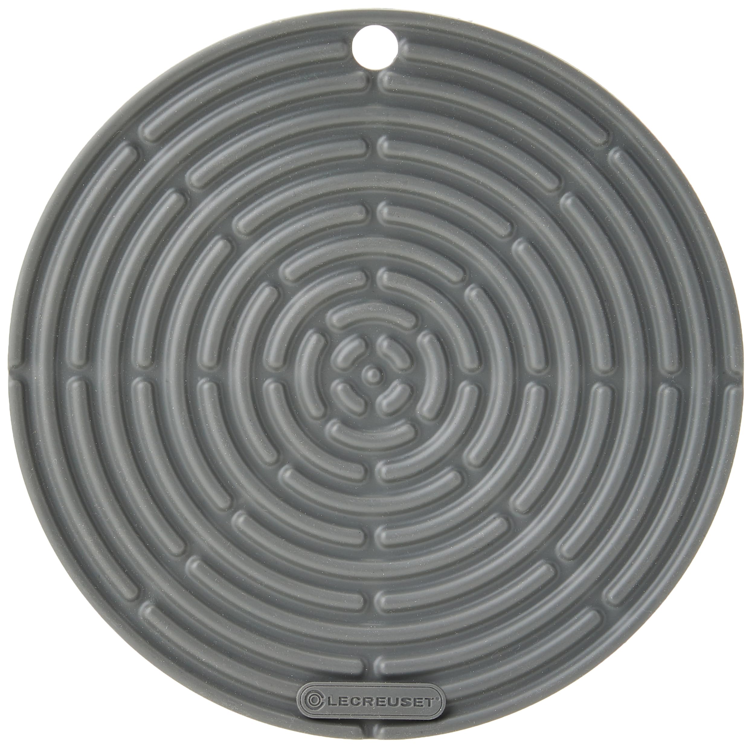 Le Creuset Cool Tool, Pot Holder/Trivet, Silicone, Round, 20 cm, Flint, 93000230444200