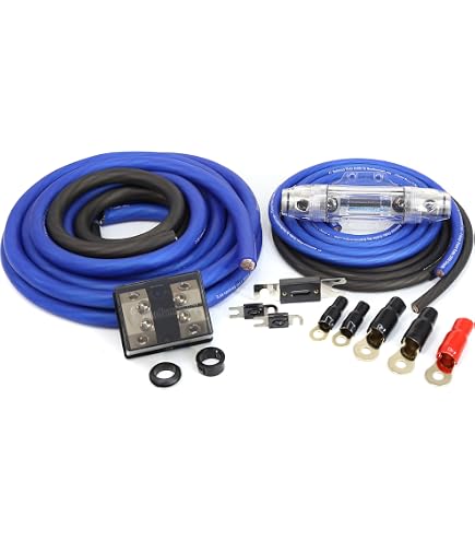 Kit De Cableado Para Amplificador De Coche 1/0 AWG 100% Cobre – NVX XAPK0