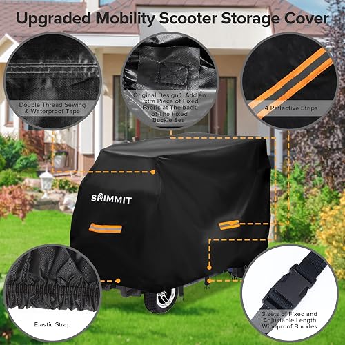 Waterproof Mobility Scooter Cover - All Weather Protection With Storage Bag