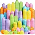 JOYIN 3.15" Pastel Easter Eggs, 25PCS Large Plastic Eggs, Empty Colorful Fillable Eggshells for Easter Hunt, Party Favor, Basket Stuffers Filler, Classroom Prize Supplies