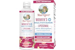 MaryRuth Organics Multivitamin for Women 40+, Womens Multivitamin Liposomal, Immune Support Supplement, Energy Supplements & Sleep Aid, Vegan, Sugar Free, Non-GMO, 15.22 Fl Oz