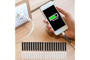 40PCS Charger Cable Saver Protectors – Mixed Black and White Silicone Spiral Cord Protectors for Data and Power Cables