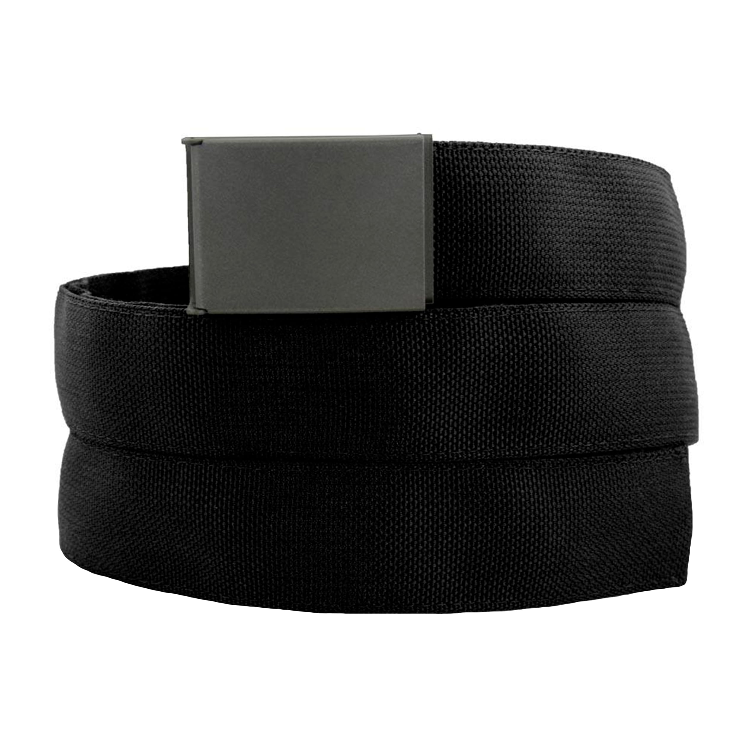 Wazoo Survival Gear Cache Belt, Anti-Theft Everyday Carry Belt for Travel and Outdoors, Black, Medium