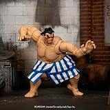 Jada Street Fighter II E. Honda 6" Tall Action Figure Fully Articulated view 2