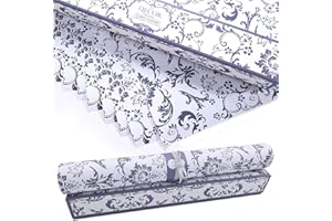QECOR Eight (8) Large Scented Drawer and Shelf Liners - Royal Damask Pattern - 14 x 19½ Inch Sheets - Non-Adhesive Paper Sheets for Closet Shelves and Dresser Drawers (English Lavender)