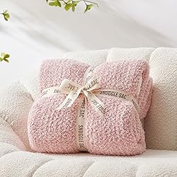 Snuggle Sac Heather Pink Blanket Twin