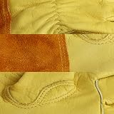 Woodside Leather Gauntlet Gardening Gloves Large Thorn Proof Cowhide Men Women view 3
