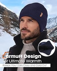 FURTALK Winter Beanie Hats with Earflap for Men