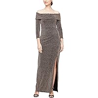 sachin and babi light blue dress Alex Evenings Women's Long Cap Sleeve Side