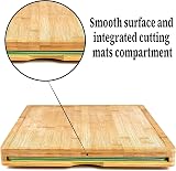 Winged Sirius 8 in 1 Bamboo Chopping Board Set with 7 Colour Mats view 8
