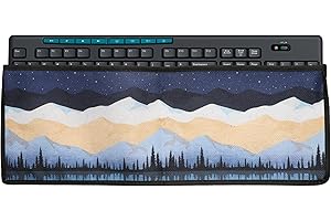 kwmobile Keyboard Dust Cover Compatible with Logitech MK270 Wireless Cover - 18.3 x 6.4 inches (46.5 x 16.3 cm) Bluetooth Key