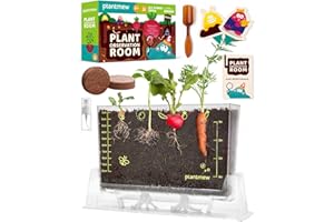 PLANTMEW Root Viewer Kit for Kids with 6 Seed Varieties - STEM Science Kits for Kids Age 5-7, 8-12 | Perfect Christmas, Easter, Birthday Gift & School Gardening Project | Learning Educational Gardening Toys