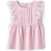 Gymboree Girls and Toddler Flutter Sleeve Eyelet Tank Tops