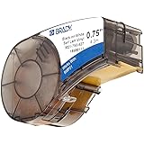 Brady M21-750-427 14' Length, 0.75" Width, B-427 Self-Laminating Vinyl, Black On White/Translucent Color BMP 21 Mobile Printer Label