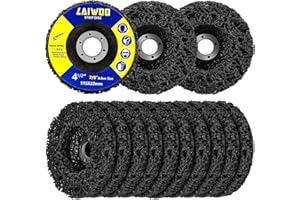 LAIWOO 10 Pack Strip Discs Stripping Wheel for Angle Grinders Rust Remover Disc, Paint Stripping Disc, Clean and Remove Paint, Rust Welds, Oxidation (4-1/2'' x 7/8'')