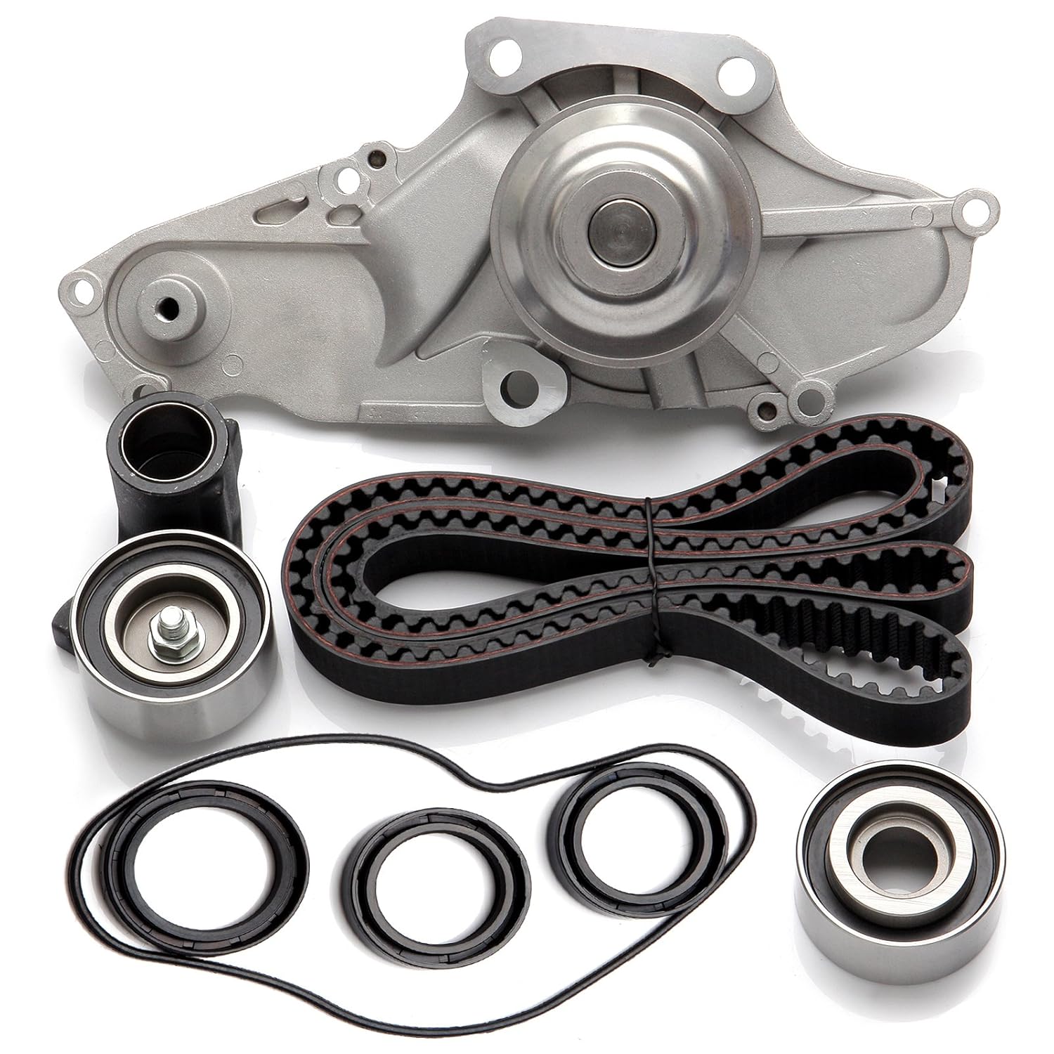 OCPTY Timing Belt Kit Including Timing Belt Water Pump with Gasket  tensioner Bearing etc, Compatible for 2003 2004 2005 2006 2007 2008 2009  Acura MDX/2003 ...