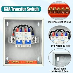 Transfer Switch for Home Generator, Upgraded 63 Amp