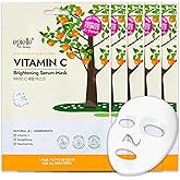 Epielle Vitamin C Serum Sheet Masks (5pk) | Korean Skincare | Facial Sheet Mask | Kbeauty, Spa Gifts for Women