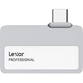 Lexar 2TB Professional Go Portable SSD, Supports Apple 4K 60fps ProRes, Up to 1050MB/s, USB 3.2 Gen 2, Rugged, IP65, Ultracompact, Compatible w/iPhone 15/16 (Not 17), External SSD (LSL400X002T-RNSNU)