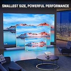 Mini Projector, VISSPL Full HD 1080P Video