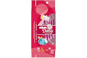 Gillette Venus Daisy Classic Disposable Razors for Women, 18 Count, Hair Removal for Women