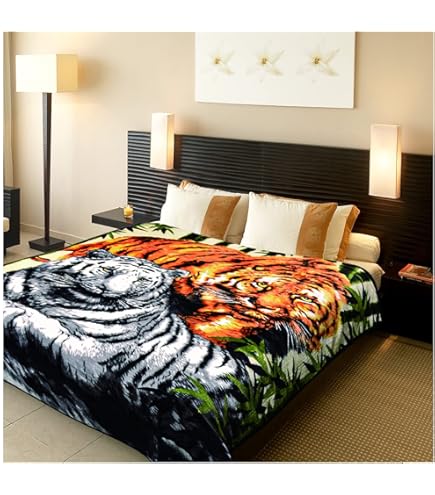 La caph 3COLOR CUTE TIGER BLANKET ホワイト 再入荷】3color cute tiger blanket
