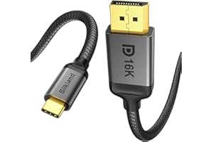 Silkland VESA Certified USB C to DisplayPort 2.1 Cable [16K@30Hz, 8K@120Hz, 4K@240Hz] Display Port to USB C 40Gbps, Compatibl