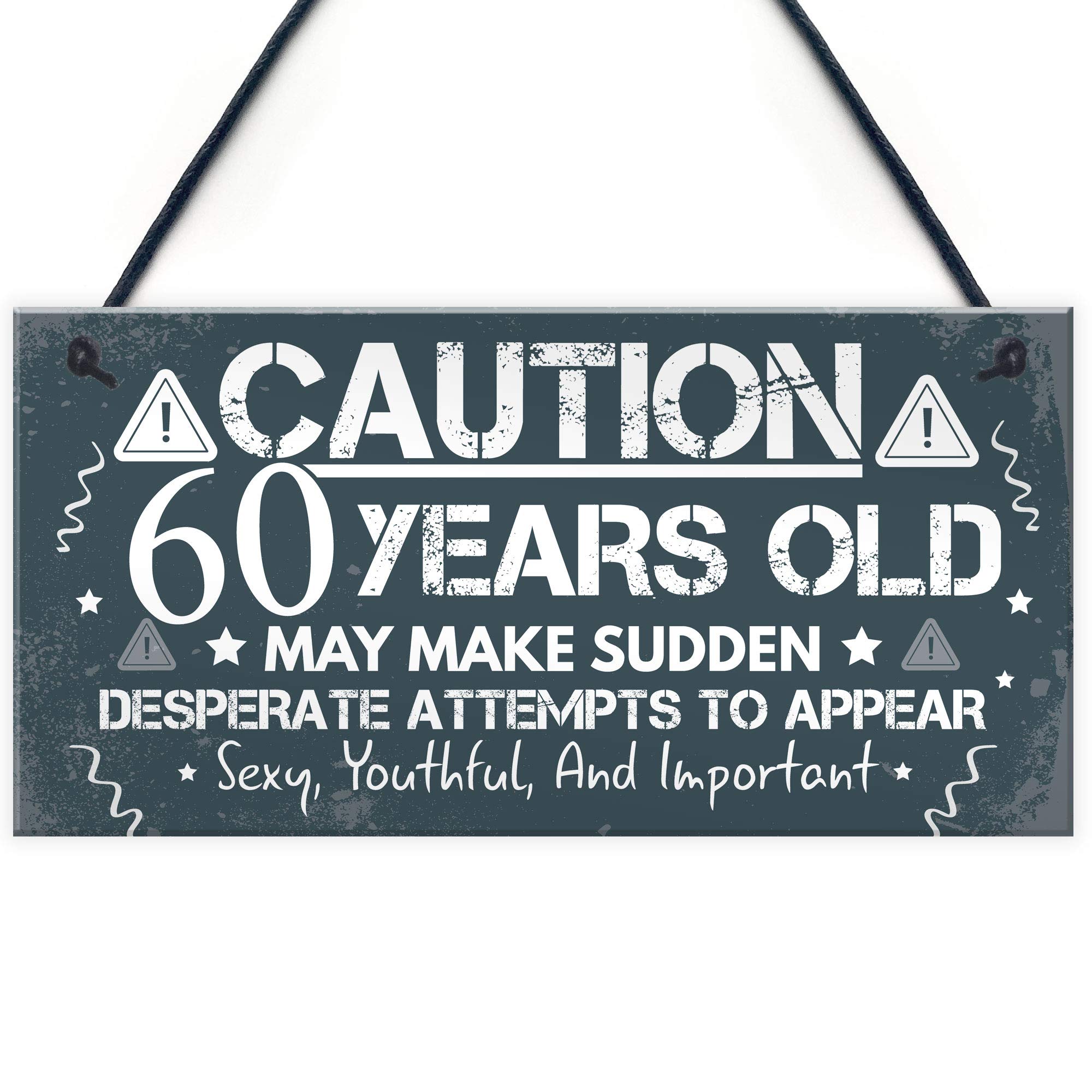 Red Ocean 60th Birthday Card For Men Women Friend 60th Birthday Gifts For Him Her Decorations Present