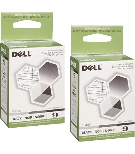 Amazon.com: Dell Series 9 MK990 Black Standard Ink Cartridge