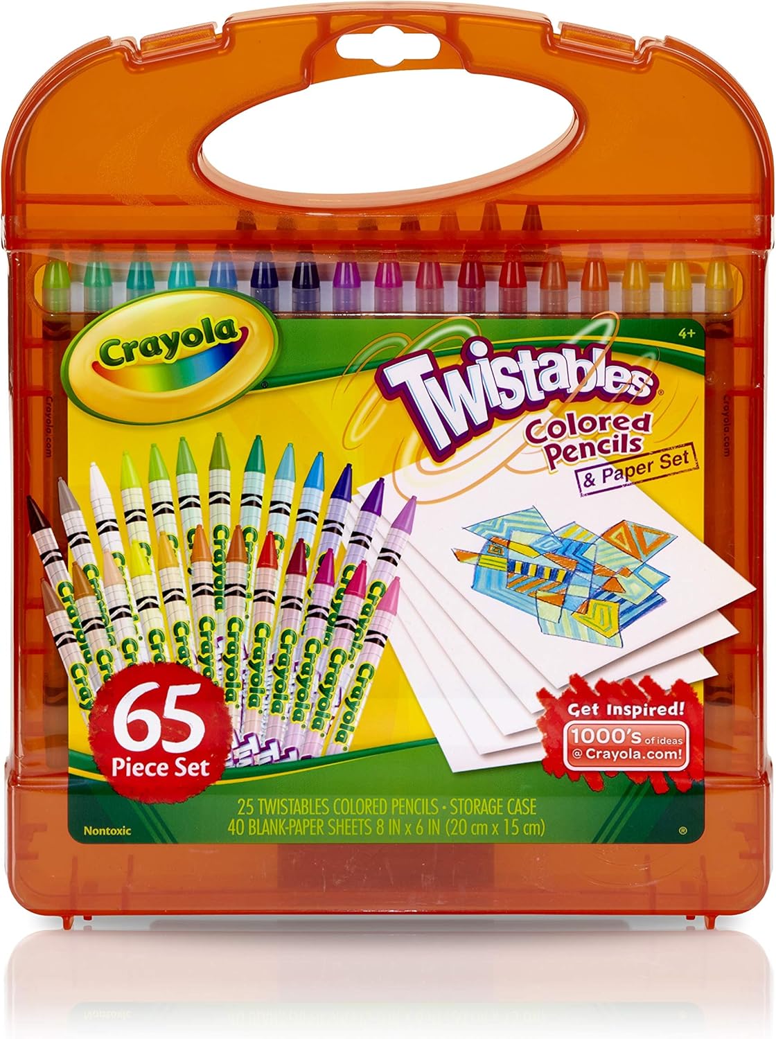 Crayola Twistables Colored Pencils Kit, 25 Twistables Colored Pencils and 40 sheets of paper: Toys & Games