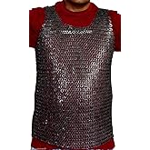 Medieval Armour Chain Mail Vest 9 mm Flat Riveted with Washer