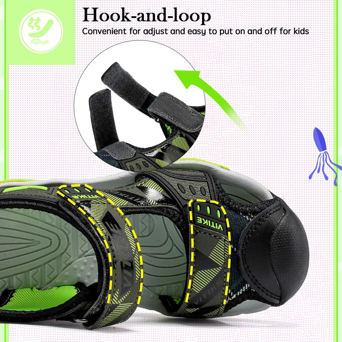 Kids Sandals Boys Outdoor Hiking Sports Sandal Girls Pool Beach Shoes Summer Water Shoe Sneakers: Shoes