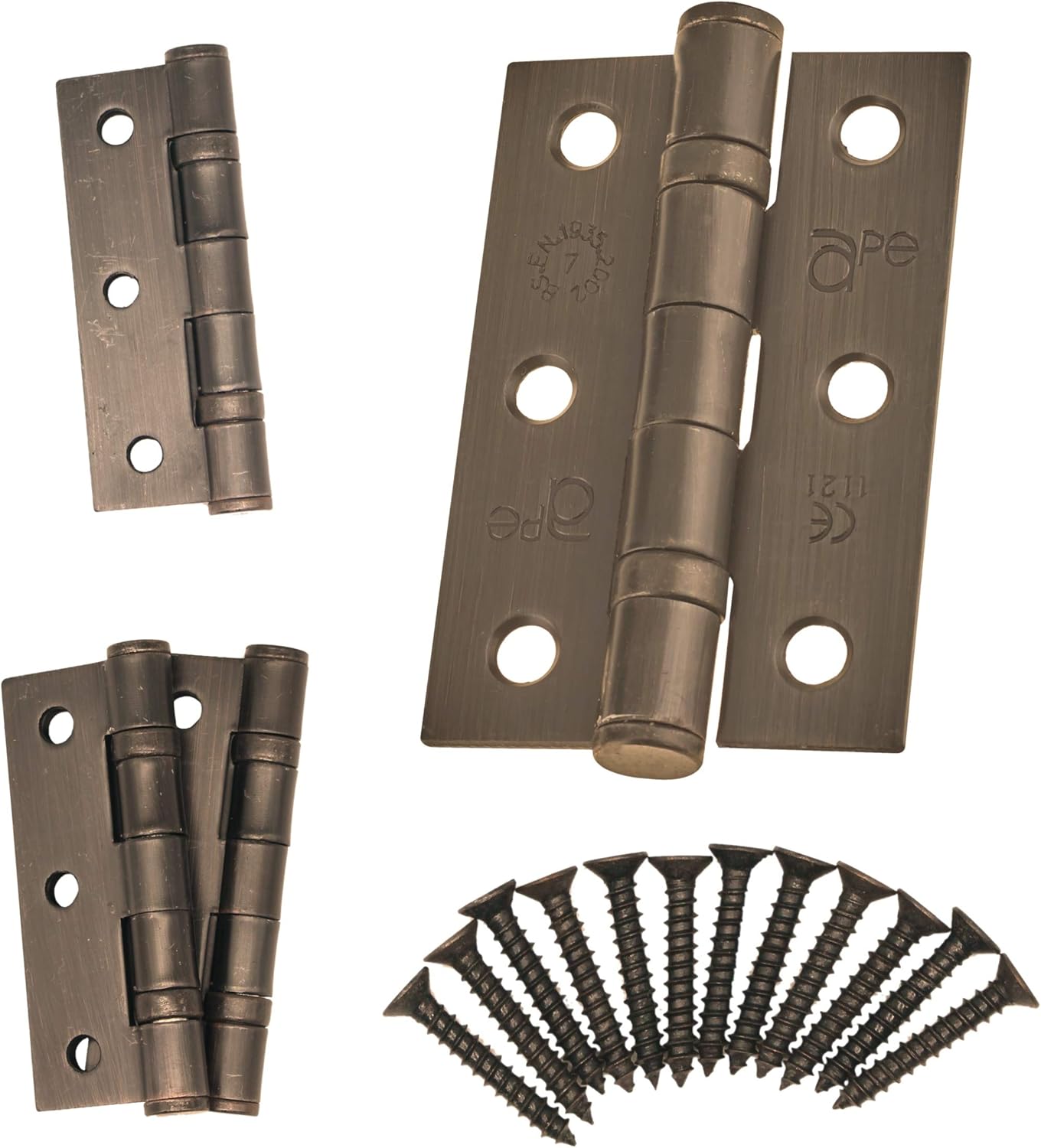 Door Hinge 3" / 76mm Dark Bronze Ball Bearing Washer CE Grade 7 for Fire Door 2 Pair