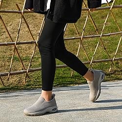 STQ Womens Slip On Sneakers Arch Support Tennis
