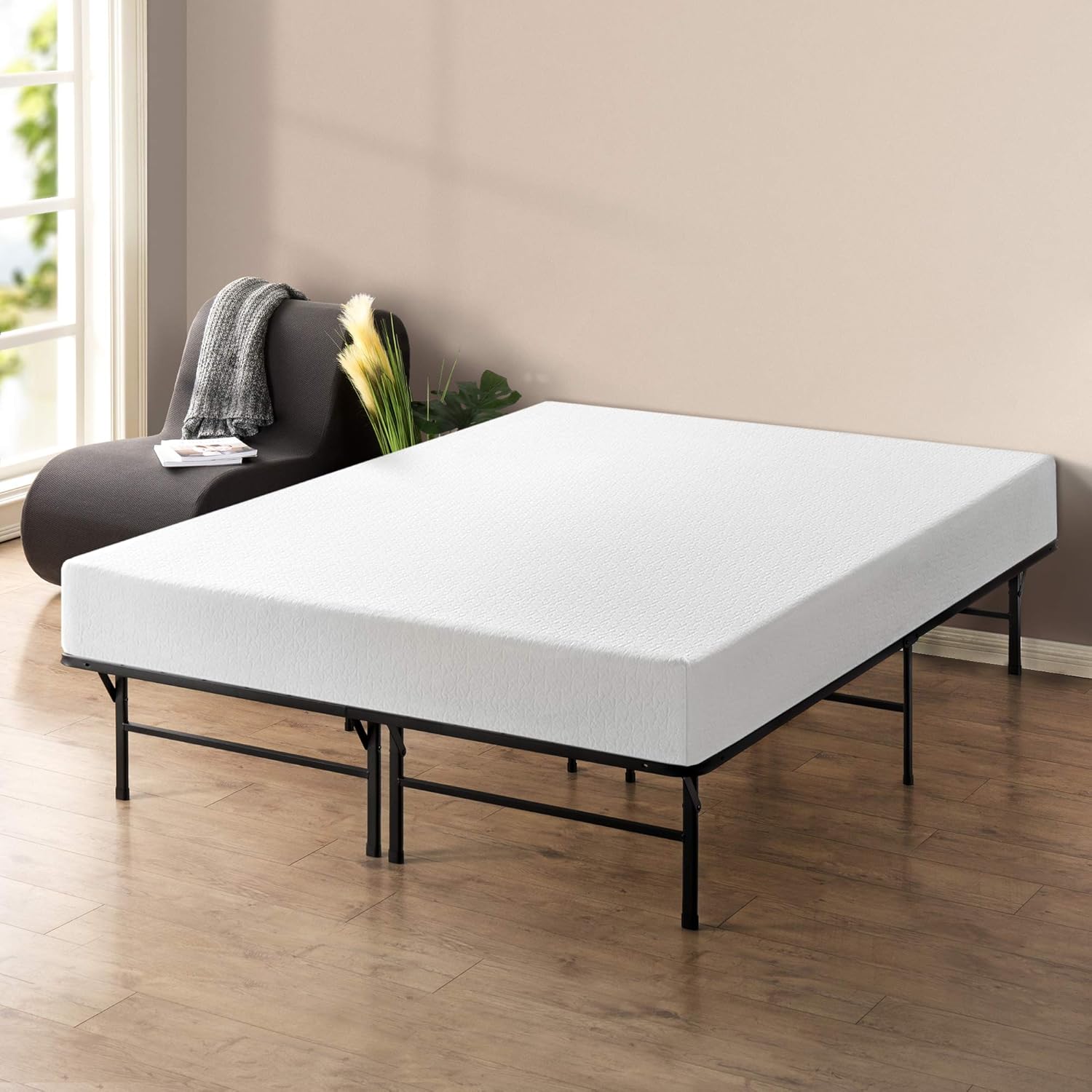 Best Price Mattress 10 Memory Foam Mattress and 14 Premium Steel Bed