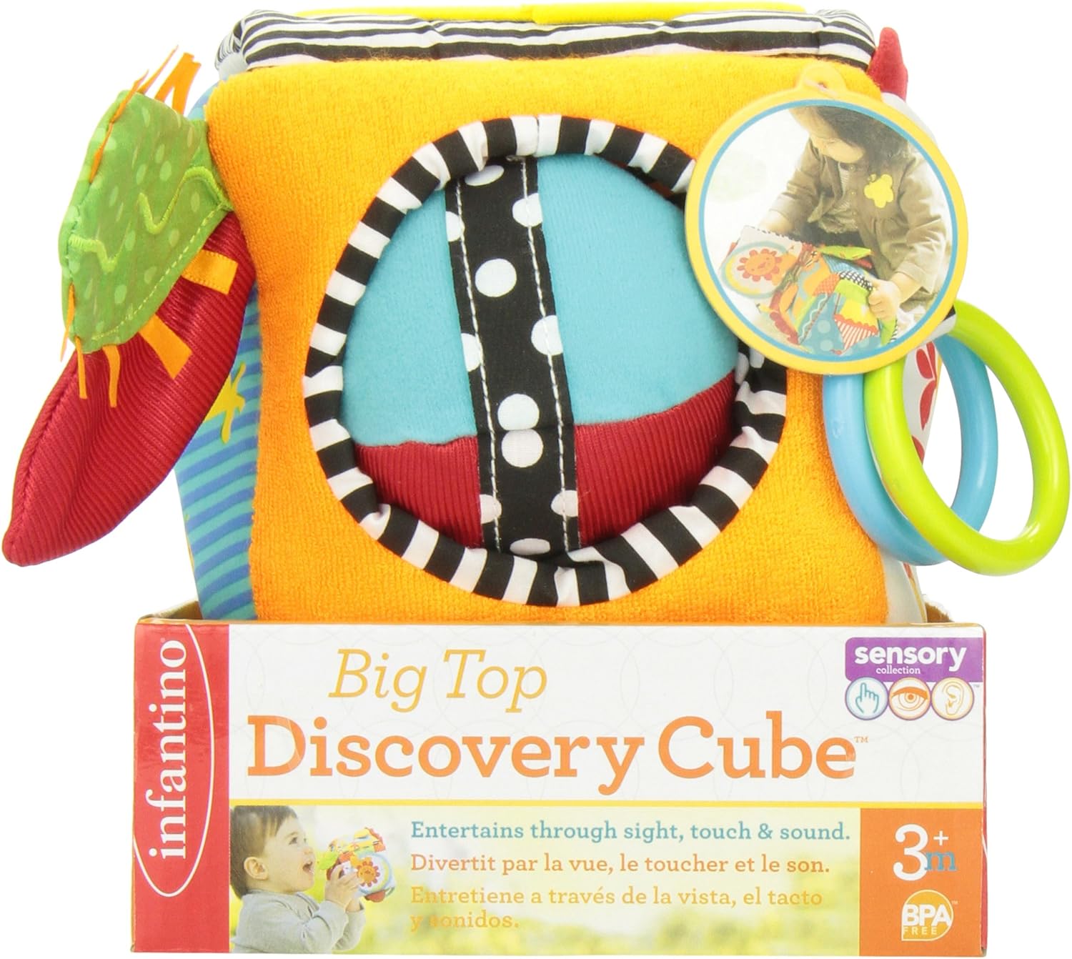infantino big top discovery cube
