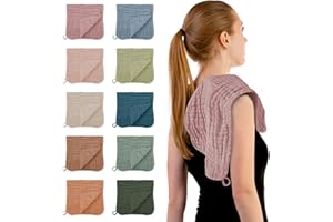 HIPHOP PANDA Muslin Burp Cloths, 10 Pack - Large 20" X10" - Ultra Absorbent and Soft 100% Cotton Baby Essentials Drool Rags and Messes for Newborn - ​Colorful Designs for Boy Girl, Multicolor