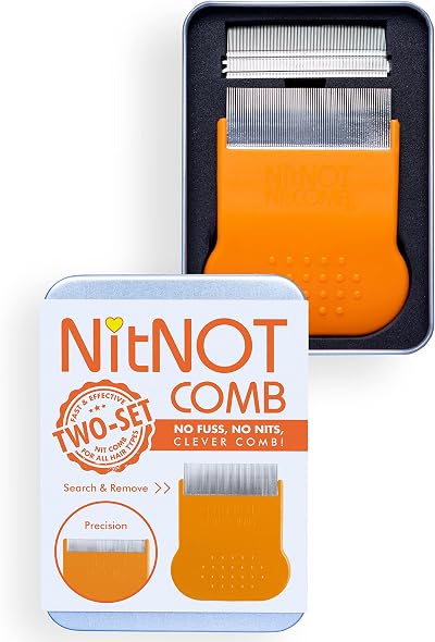 Nitnot Head Lice Comb - Precision Fine Tooth Comb for All Hair Types