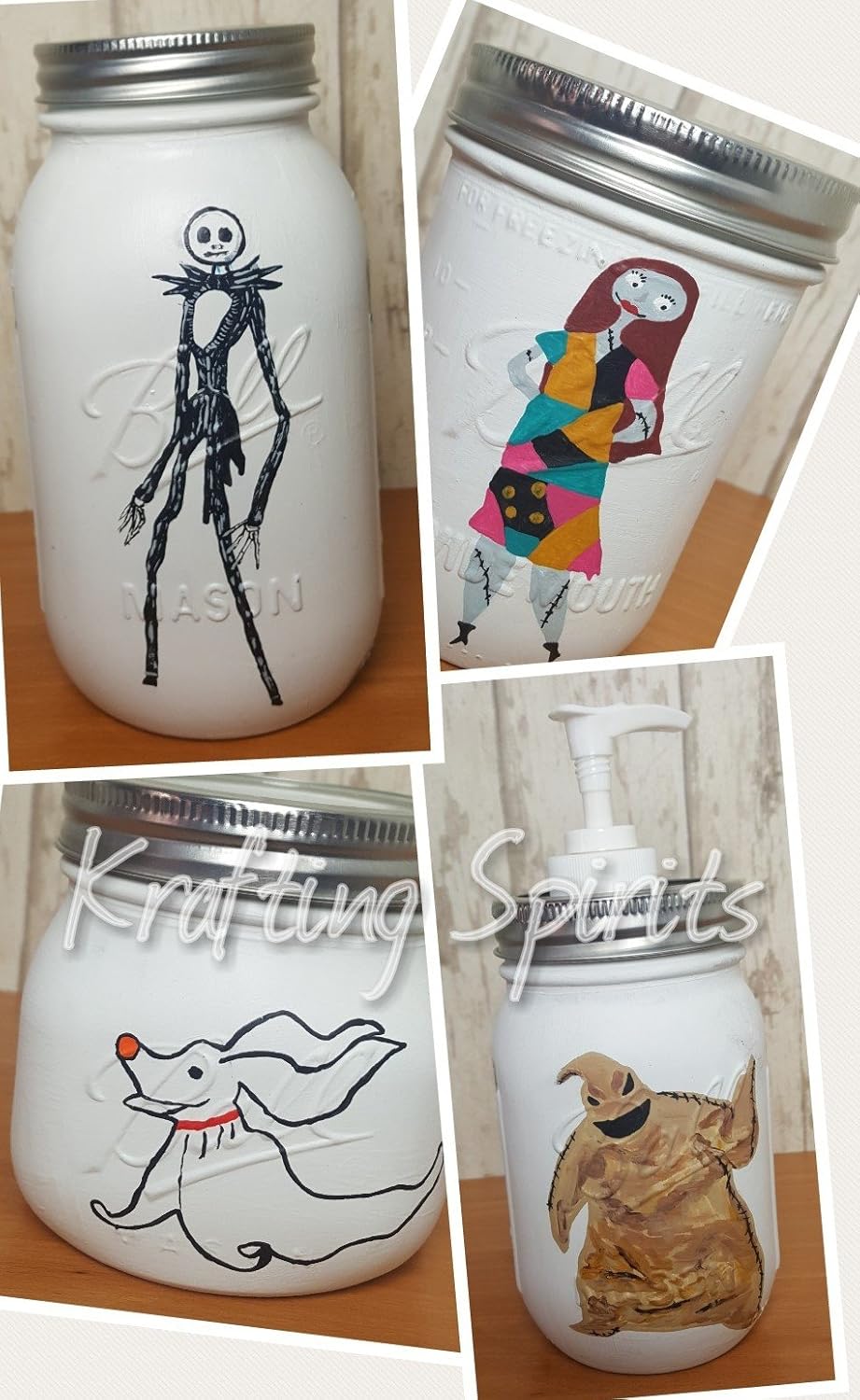 Home & Kitchen Nightmare Before Christmas Mason Jar ...